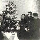 Christmas in Altengrabow, 1942. Gałczyński — first from the right