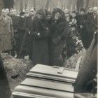 Funeral of Natalia's brother — Nicolas. Natalia — in the middle, 1937
